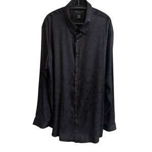 Shaquille O'Neal Mens Button Long Sleeve Shirt Size 2XLT Oversized Shaq NBA